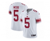 Youth Nike New York Giants #5 Davis Webb Vapor Untouchable Limited White NFL Jerse