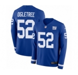 Youth Nike New York Giants #52 Alec Ogletree Limited Royal Blue Therma Long Sleeve NFL Jersey