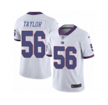 Youth Nike New York Giants #56 Lawrence Taylor Limited White Rush NFL Jersey