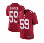 Youth Nike New York Giants #59 Lorenzo Carter Red Alternate Vapor Untouchable Elite Player NFL Jersey
