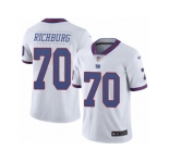 Youth Nike New York Giants #70 Weston Richburg Limited White Rush NFL Jersey