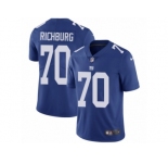 Youth Nike New York Giants #70 Weston Richburg Vapor Untouchable Limited Royal Blue Team Color NFL Jersey