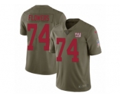 Youth Nike New York Giants #74 Ereck Flowers Limited Olive 2017 Salute to Service NFL Jersey