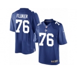Youth Nike New York Giants #76 D.J. Fluker Limited Royal Blue Team Color NFL Jersey