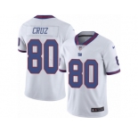 Youth Nike New York Giants #80 Victor Cruz Limited White Rush NFL Jersey
