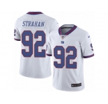 Youth Nike New York Giants #92 Michael Strahan Limited White Rush NFL Jersey