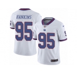 Youth Nike New York Giants #95 Johnathan Hankins Limited White Rush NFL Jersey