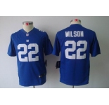 nike youth nfl jerseys new york giants #22 wilson white[nike limited]