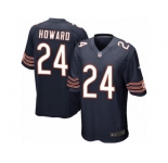 Men's Nike Chicago Bears #24 Jordan Howard Game Navy Blue Team Color NFL Jersey