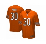 Men's Nike Chicago Bears #30 D.J. Moore Game Orange Alternate NFL Jersey