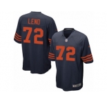 Men's Nike Chicago Bears #72 Charles Leno Game Navy Blue 1940s Throwback Alternate NFL Jersey