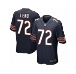 Men's Nike Chicago Bears #72 Charles Leno Game Navy Blue Team Color NFL Jersey