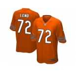 Men's Nike Chicago Bears #72 Charles Leno Game Orange Alternate NFL Jersey