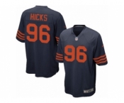 Men's Nike Chicago Bears #96 Akiem Hicks Game Navy Blue 1940s Throwback Alternate NFL Jersey