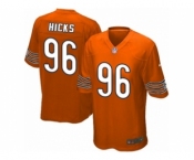 Men's Nike Chicago Bears #96 Akiem Hicks Game Orange Alternate NFL Jersey