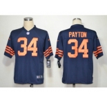 nike nfl jerseys chicago bears #34 payton blue throwback[game]