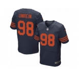Men Nike Chicago Bears #98 Mitch Unrein Elite Navy Blue Alternate NFL Jersey
