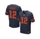Men's Nike Chicago Bears #12 Kendall Wright Elite Navy Blue 1940s Throwback Alternate NFL Jersey