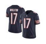 Men's Nike Chicago Bears #17 Markus Wheaton Elite Navy Blue Rush NFL Jersey
