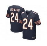 Men's Nike Chicago Bears #24 Jordan Howard Elite Navy Blue Team Color NFL Jersey