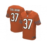 Men's Nike Chicago Bears #37 Bryce Callahan Elite Orange Alternate NFL Jersey