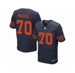 Men's Nike Chicago Bears #70 Bobby Massie Elite Navy Blue 1940s Throwback Alternate NFL Jersey