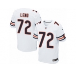 Men's Nike Chicago Bears #72 Charles Leno Elite White NFL Jersey