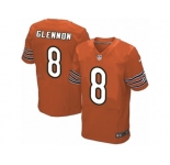 Men's Nike Chicago Bears #8 Mike Glennon Elite Orange Alternate NFL Jersey
