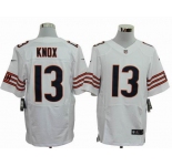 nike nfl jerseys chicago bears #13 knox white[elite]