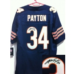 nike nfl jerseys chicago bears #34 payton blue[Elite signature]
