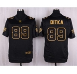 nike nfl jerseys chicago bears #89 mike ditka black gold collection[Elite]