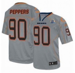 nike nfl jerseys chicago bears #90 peppers grey[Elite lights out 50th Patch]