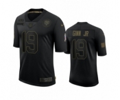 Chicago Bears #19 Ted Ginn Jr. Black 2020 Salute To Service Limited Jersey