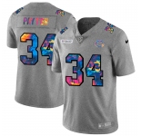 Chicago Bears #34 Walter Payton Men's Nike Multi-Color 2020 NFL Crucial Catch NFL Jersey Greyheather