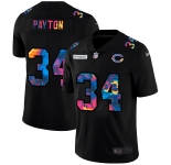 Chicago Bears #34 Walter Payton Men's Nike Multi-Color Black 2020 NFL Crucial Catch Vapor Untouchable Limited Jersey