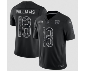 Men's Chicago Bears #18 Caleb Williams Black 2026 F.U.S.E. Salute to Service Limited Football Stitched Jersey