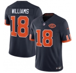Men's Chicago Bears #18 Caleb Williams Navy 2026 F.U.S.E. Rivalries Collection Limited Football Stitched Jersey