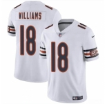 Men's Chicago Bears #18 Caleb Williams White 2024 Draft Vapor Football Stitched Jersey