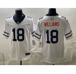 Men's Chicago Bears #18 Caleb Williams White 2026 F.U.S.E. Limited Football Stitched Jersey