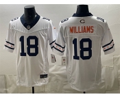 Men's Chicago Bears #18 Caleb Williams White 2026 F.U.S.E. Limited Football Stitched Jersey