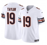 Men's Chicago Bears #19 Tory Taylor White 2023 F.U.S.E. Vapor Football Stitched Jersey