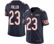 Men's Chicago Bears #23 Kyle Fuller Navy Blue Team Color 100th Season Limited Football Jersey