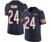 Men's Chicago Bears #24 Buster Skrine Navy Blue Team Color 100th Season Limited Football Jersey