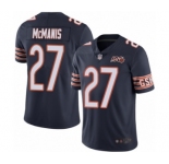 Men's Chicago Bears #27 Sherrick McManis Navy Blue Team Color 100th Season Limited Football Jersey