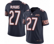 Men's Chicago Bears #27 Sherrick McManis Navy Blue Team Color 100th Season Limited Football Jersey