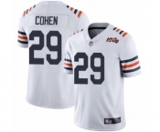 Men's Chicago Bears #29 Tarik Cohen White 100th Season Limited Football Jersey