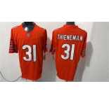Men's Chicago Bears #31 Dillon Thieneman Orange 2026 F.U.S.E. Vapor Untouchable Limited Football Stitched Jersey