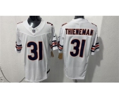 Men's Chicago Bears #31 Dillon Thieneman White 2026 F.U.S.E. Vapor Untouchable Limited Football Stitched Jersey