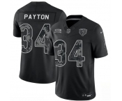 Men's Chicago Bears #34 Walter Payton Black 2026 F.U.S.E. Salute to Service Limited Football Stitched Jersey