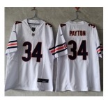 Men's Chicago Bears #34 Walter Payton White 2023 F.U.S.E. Vapor Untouchable Limited Stitched Football Jersey